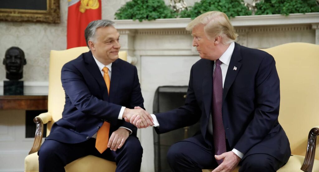 President Trump and Hungarian Prime Minister Viktor Orbán. Photo credit: REUTERS/Carlos Barria.