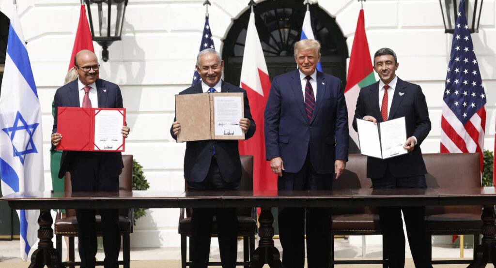 Abraham Accords Signing Ceremony, September 2020. Photo credit: Gripas Yuri/ABACA via Reuters Connect.