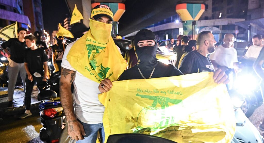 Rally in Beirut against the government plan to disarm Hizbullah. Photo credit: Fadel Itani via Reuters Connect.